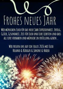 Mehr über den Artikel erfahren Frohes Neues Jahr!
