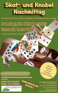 Mehr über den Artikel erfahren Einladung zum Skat- und Knobelnachmittag